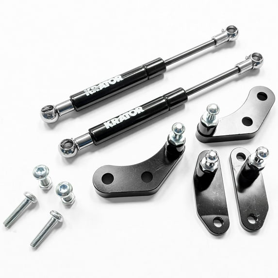 Krator Billet Aluminum Anodized UTV Front & Rear Gas Spring Door Opener Kit Compatible with 2020-2021 Can-Am Maverick X3, 1 Pair