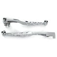 thumbnail image 1 of Krator Billet Aluminum Chrome Brake and Clutch Skull Hand Grips Levers Compatible with 1997-2006 Suzuki Boulevard C50 M50 / Marauder 800 / Volusia 800 Left and Right One Pair Motorcycle, 1 of 1