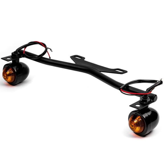 Krator Black Driving Passing Lamp Spot Light Bar Bracket with Turn Signals Motorcycle Compatible with Honda Valkyrie Rune 1500 1800