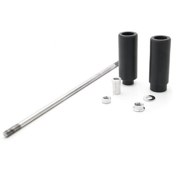 Krator Black Frame Slider Delrin Fairing Crash Protector Compatible with Suzuki SV650 / S (all years)