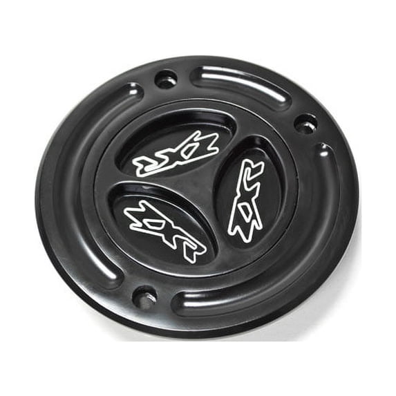 Krator Black Keyless Gas Cap Logo Twist Off Fuel Tank Cap Compatible with 2003-2006 Kawasaki 636