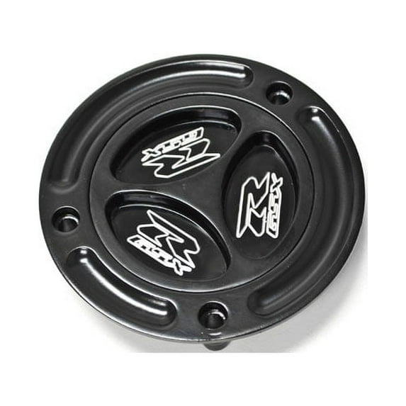 Krator Black Keyless Gas Cap Logo Twist Off Fuel Tank Cap Compatible with 2008-2010 Suzuki GSXR 1300 Hayabusa