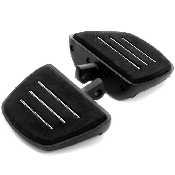 Krator Black Mini Board Floorboards Footpegs Compatible with 1993-2009 Harley Davidson Dyna Low Rider FXDL