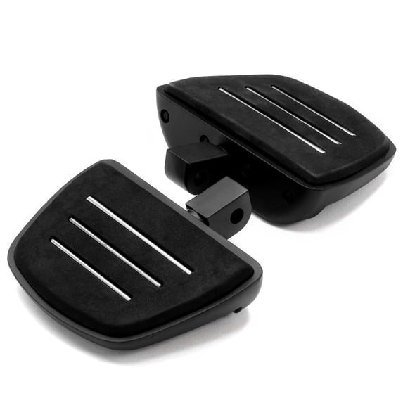 Krator Black Mini Board Floorboards Footpegs Compatible with Honda Rebel 250 1996-2016 (Rear Only)