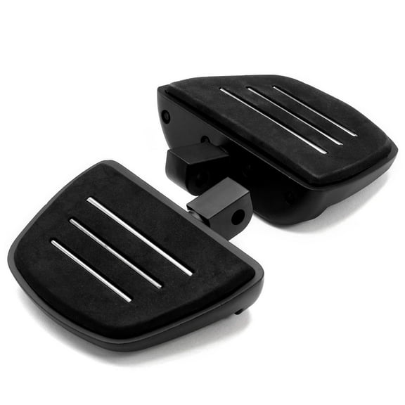 Krator Black Mini Board Floorboards Footpegs Compatible with Triumph America 2010-2013 (Rear Only)