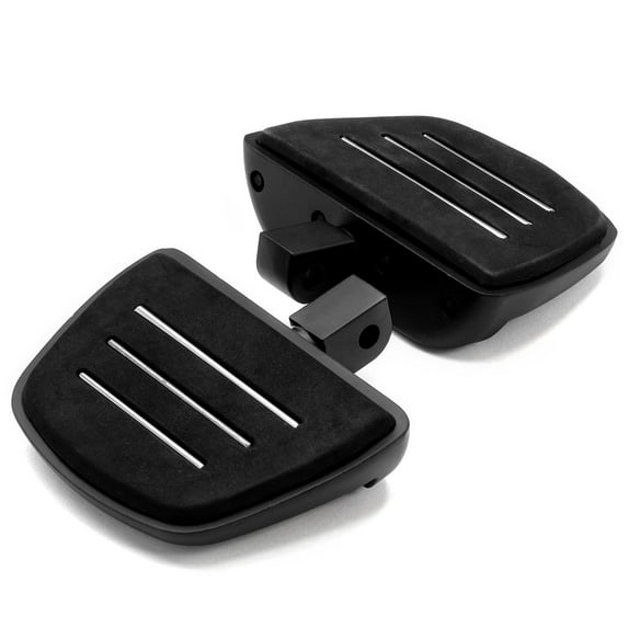 Krator Black Mini Board Floorboards Footpegs Compatible with Triumph Thunderbird Storm 2010-2017 (Rear Only)