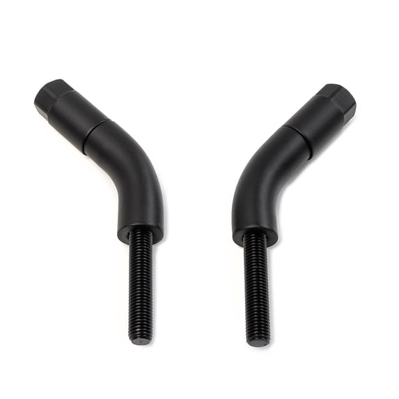 Krator Black Mirror Stem Extender 3 Inch Extension Set Compatible with 2004-2005 Harley Davidson VRSCB V Rod VRSCB