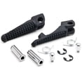 thumbnail image 1 of Krator Black Motorcycle Foot Pegs Footrests Left & Right Compatible with Kawasaki ZX-6R 2003-2014 Front, 1 of 3