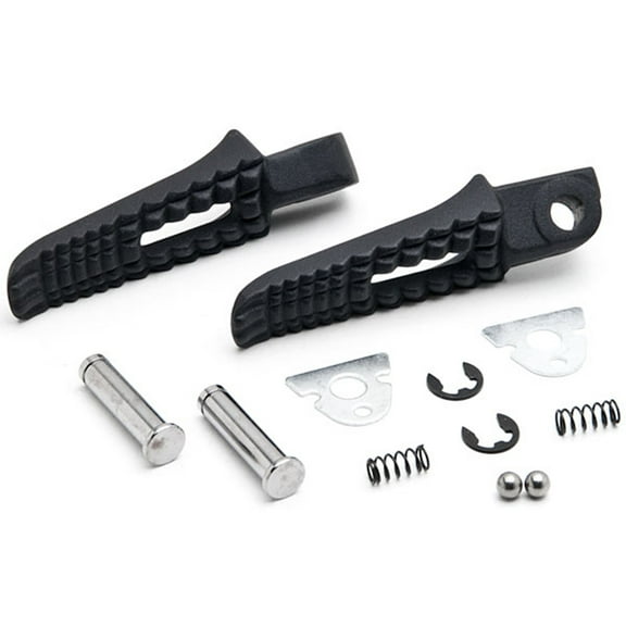 Krator Black Motorcycle Foot Pegs Footrests Left & Right Compatible with Suzuki GSXS1000 2017 (Rear)