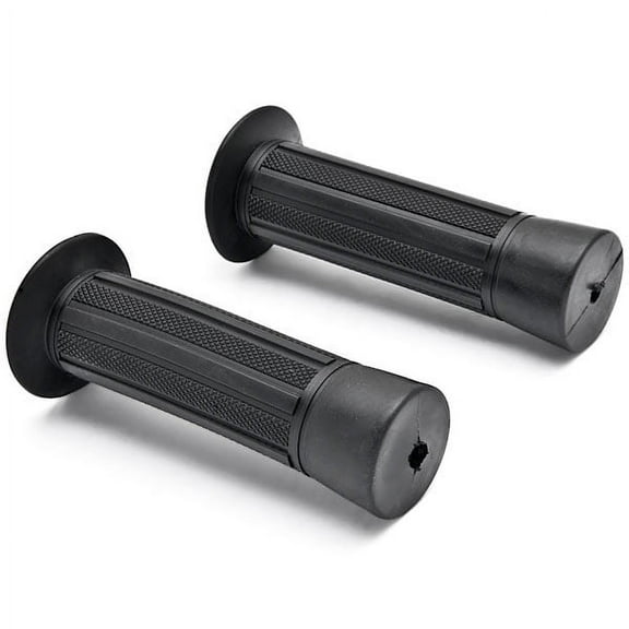 Krator Black Motorcycle Handle Bar Hand Grips 7/8" Pair Compatible with Kawasaki KLX KX KL 110 125 140 250 300 450 650