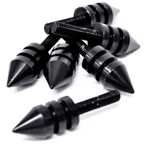 Krator Black Motorcycle Spike Bolt Screw Fairings 6pcs Compatible with Suzuki V-Strom SV650 SV1000 TL1000 R S