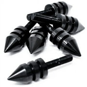 Krator Black Motorcycle Spike Bolt Screw Fairings 6pcs متوافق مع Suzuki V-Strom SV650 SV1000 TL1000 R S