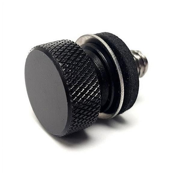 Krator Black Seat Bolt Screw Knurled Seat Cover Bolt Compatible with Harley Davidson Sportster XL883R