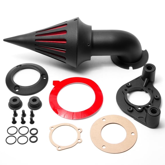 Krator Black Spike Air Cleaner Intake Filter Compatible with 1996-1999 Harley Davidson XL Models Sportster