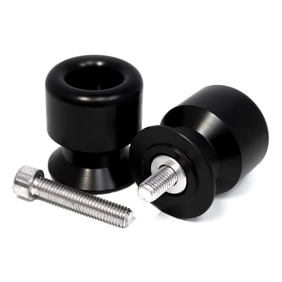 Krator Black Swingarm Spools Sliders Motorcycle Bobbins Compatible with Ducati 749/S 2003-2006