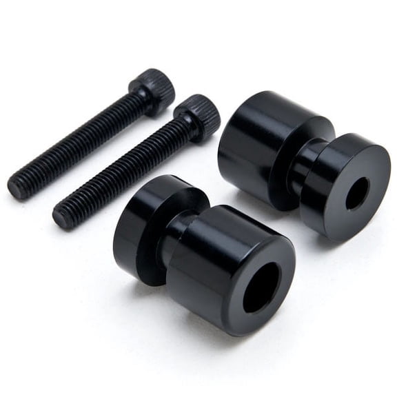 Krator Black Swingarm Spools Sliders Motorcycle Bobbins Compatible with Ducati 999 R S 2005-2006