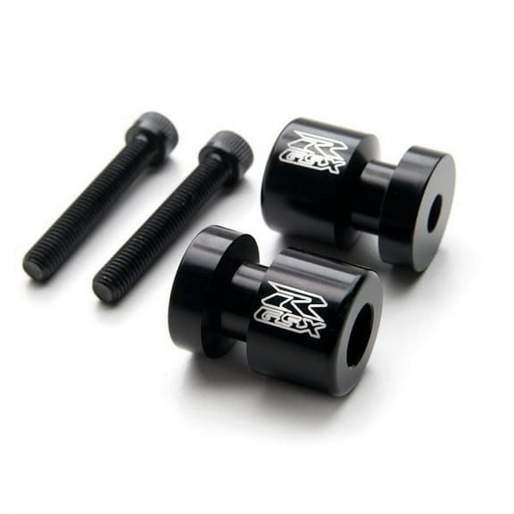 Krator Black Swingarm Spools Sliders Motorcycle Bobbins Compatible with Suzuki GSX-R 750 1992-2011