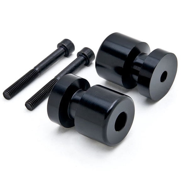 Krator Black Swingarm Spools Sliders Motorcycle Bobbins Compatible with Yamaha XV250 Virago 2007