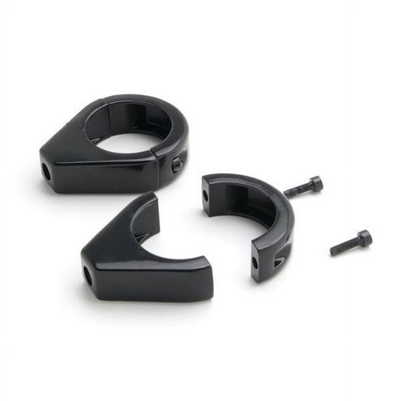 Krator Black Turn Signal Relocation Fork Clamp Kit 41mm Compatible with Kawasaki VN Vulcan Classic Drifter 800