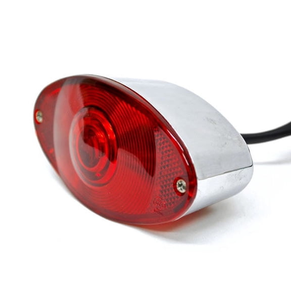 Krator Cat Eye License Plate Tag Taillight Brake Light Compatible with Harley Davidson Electra Glide Classic Custom