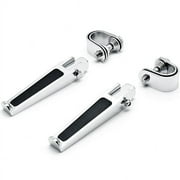 Krator Chrome AntiVibrate Engine Guard Pegs + Clamps متوافق مع Suzuki V-Strom Vstrom 1000