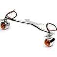 thumbnail image 1 of Krator Chrome Driving Passing Lamp Spot Light Bar Bracket with Turn Signals Motorcycle Compatible with Kawasaki Mach 500 750 KH S3 Trial Boss, 1 of 4