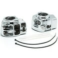 thumbnail image 1 of Krator Chrome Handlebar Switch Housings Control Cover Kit Compatible with 2009-2012 Harley Davidson Tri Glide Ultra Classic, 1 of 4