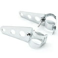 thumbnail image 1 of Krator Chrome Headlight Mounting Bracket Fork Ear 31-37mm Compatible with Suzuki Boulevard S40 S50 S83, 1 of 6