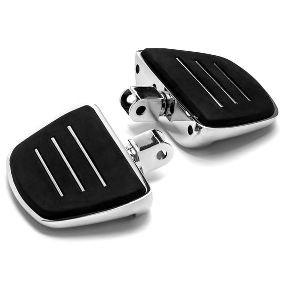 Krator Chrome Mini Board Floorboards Footpegs Compatible with Honda Shadow Spirit 750 2000-2019 (Front Only)