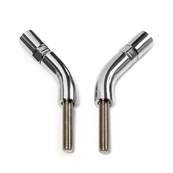 Krator Chrome Mirror Stem Extender 3 Inch Extension Set Compatible with 2005-2017 Harley Davidson Softail Deluxe FLSTN