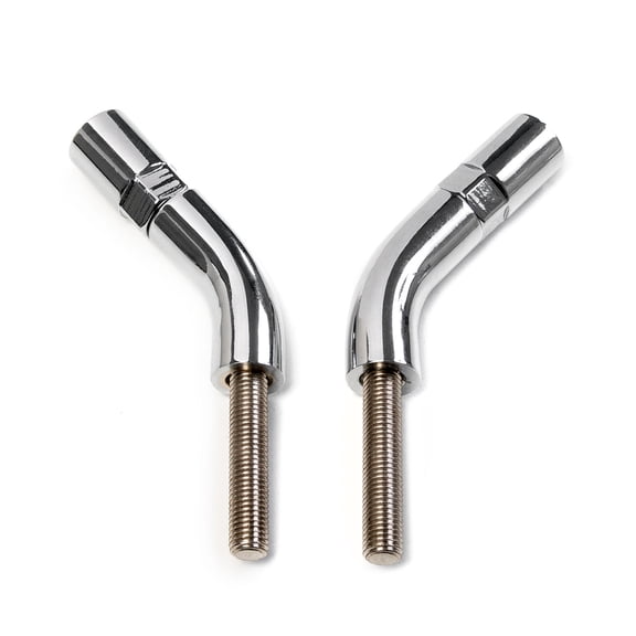 Krator Chrome Mirror Stem Extender 3 Inch Extension Set Compatible with 2009-2009 Harley Davidson CVO Dyna Fat Bob FXDFSE