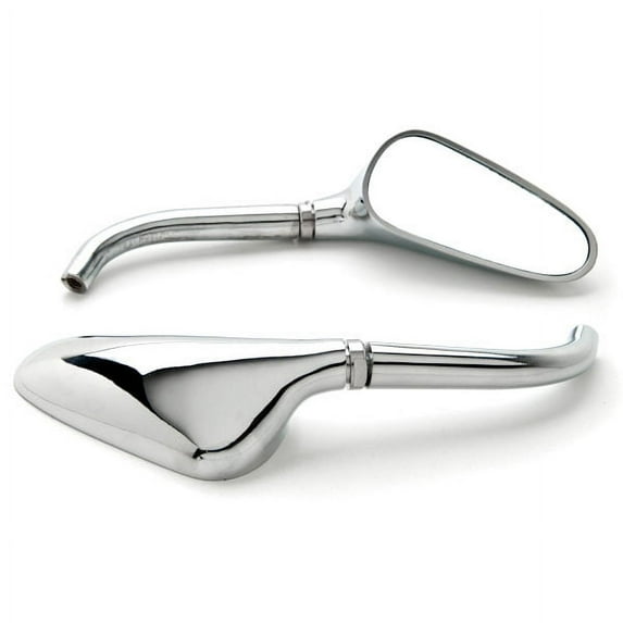 Krator Chrome Motorcycle Golf Club Mirrors Free Adapters Compatible with Kawasaki ZR Zephyr 550 750