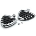 thumbnail image 1 of Krator Chrome Motorcycle Wing Foot Pegs Footrests L+R Compatible with Honda VTX1300R S T 2003-2009 Front or Rear, 1 of 3