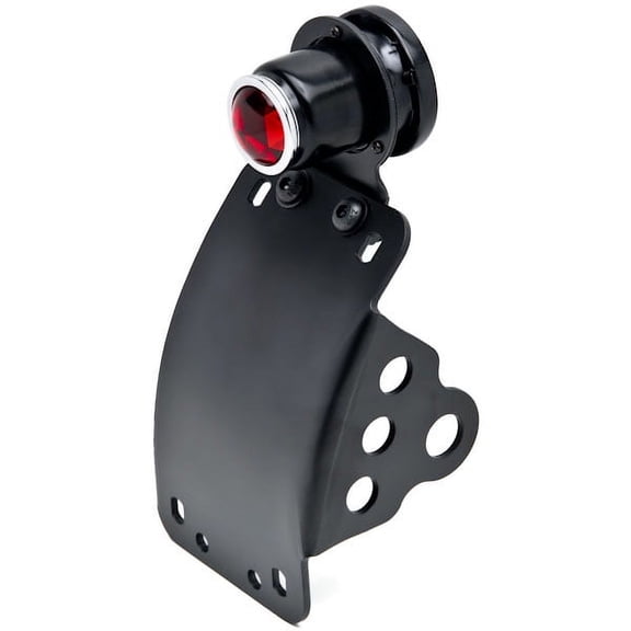 Krator Curved Vertical 1" Axle License Plate Taillight Compatible with Honda VTX 1300 C R S RETRO