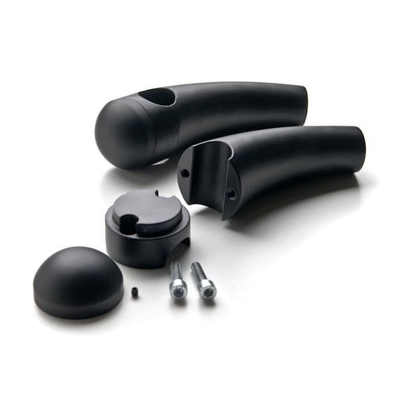 Krator Custom Black Motorcycle 1" Handlebar 3.5" Risers Compatible with Yamaha TX SR CS YX RD 350 400 500 600 650 750