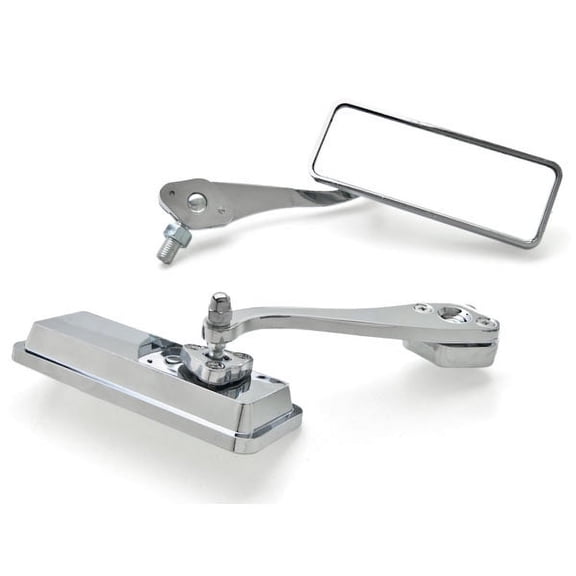 Krator Custom Bull Dog Rear View Mirrors Chrome Pair Compatible with Kawasaki Ninja ZX1200 ZX-12R ZZR