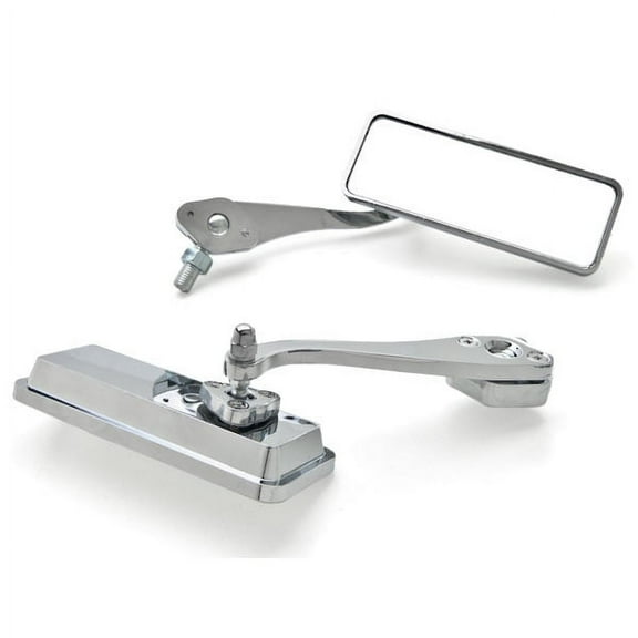 Krator Custom Bull Dog Rear View Mirrors Chrome Pair Compatible with Kawasaki Ninja ZX1400 ZX-14