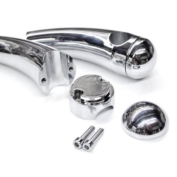 Krator Custom Chrome Motorcycle 1" Handlebar 4.5" Risers Compatible with Yamaha V-Star Vstar V Star XVS 1100 Custom
