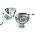 thumbnail image 1 of Krator Custom Chrome Passing Fog Auxiliary Light Compatible with Harley Davidson Softail Cross Bones Deuce Rocker, 1 of 4