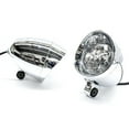 thumbnail image 1 of Krator Custom Chrome Passing Fog Auxiliary Light Compatible with Harley Davidson Softail FXSTI Custom, 1 of 5