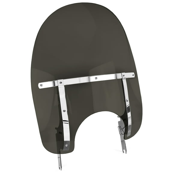 Krator Detachable Quick-Release Windshield Windscreen, Smoke, Compatible with 2004-2007 Harley Davidson Road King Custom FLHRS, EFI FLHRSI