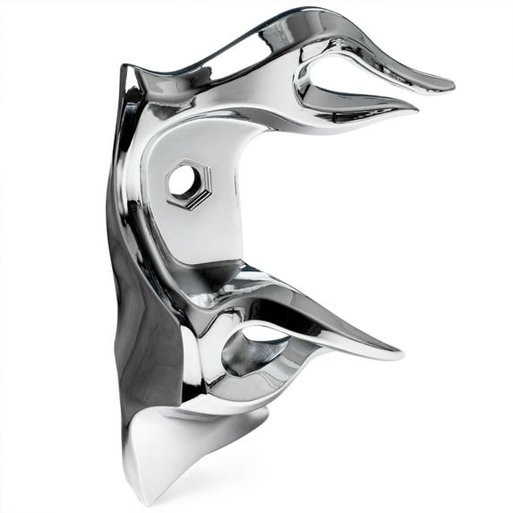 Krator Chrome Flame Shift Linkage Arm Cover Compatible with 1982-2016 Harley Davidson Street Glides