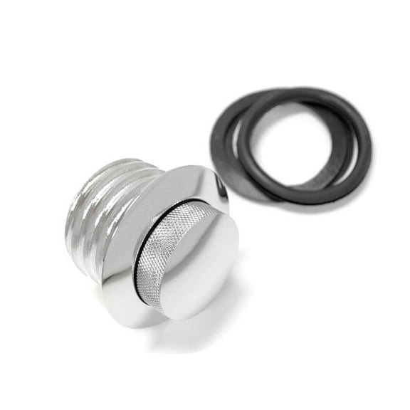 Krator Flush Chrome Pop Up Gas Cap Vented Fuel Tank Gas Compatible with Road King Custom EFI FLHRSI 2004-2006