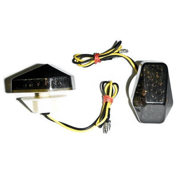 Krator Flush Mount LED Turn Signals Indicators Smoke Lens Compatible with 2000-2005 Suzuki GSXR 750