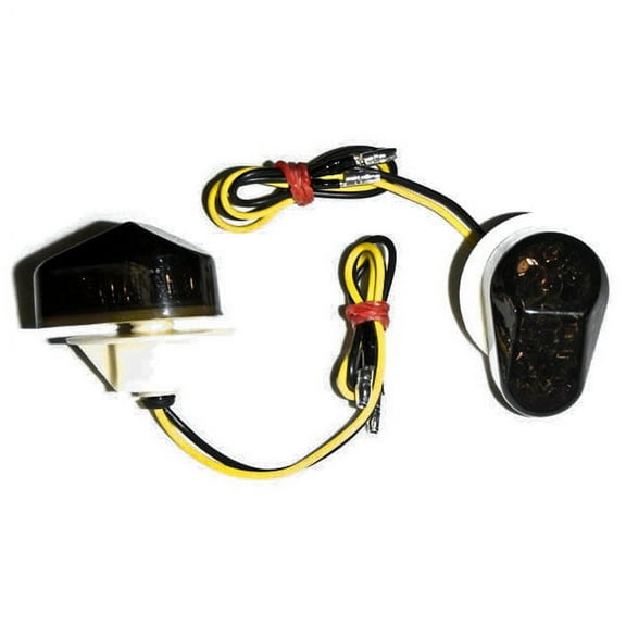 Krator Flush Mount LED Turn Signals Indicators Smoke Lens Compatible with 2003-2007 Yamaha FZ6 FZ Fazer