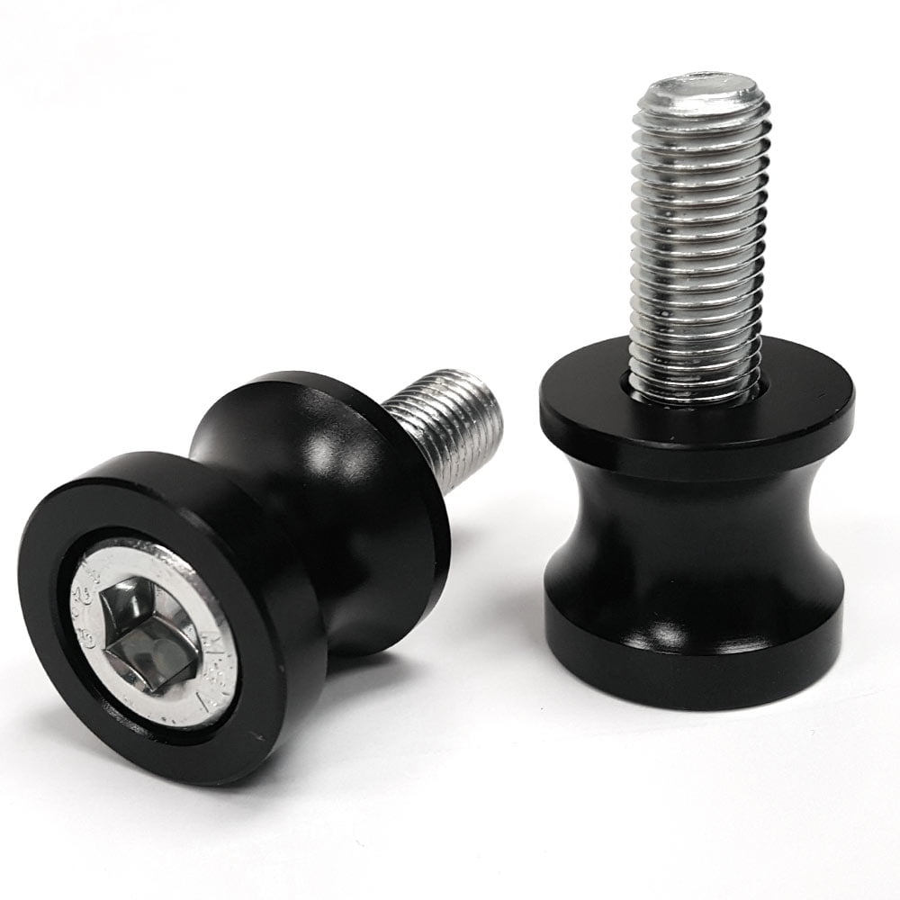 Krator Low Profile 10mm Black Swingarm Spools (Compatible with Most ...