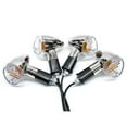 thumbnail image 1 of Krator Motorcycle 4 pcs Clear Bullet Turn Signals Lights Compatible with Harley Davidson Road King Fuel Injected, 1 of 5