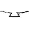 thumbnail image 1 of Krator Motorcycle 7/8" Inch Handlebars Zed Bar Black Compatible with Cafe Racers Cruisers Harleys Yamaha Majesty XC 125 180 200 400, 1 of 5