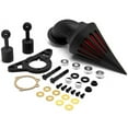 thumbnail image 1 of Krator Motorcycle Black Spike Air Cleaner Intake Filter Compatible with 2008-2009 Harley Davidson Rocker Softail, 1 of 4