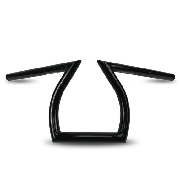 Krator Motorcycle Black Z-Bar Handlebar 1 Inch Compatible with Harley Davidson Dyna Super Glide Sport